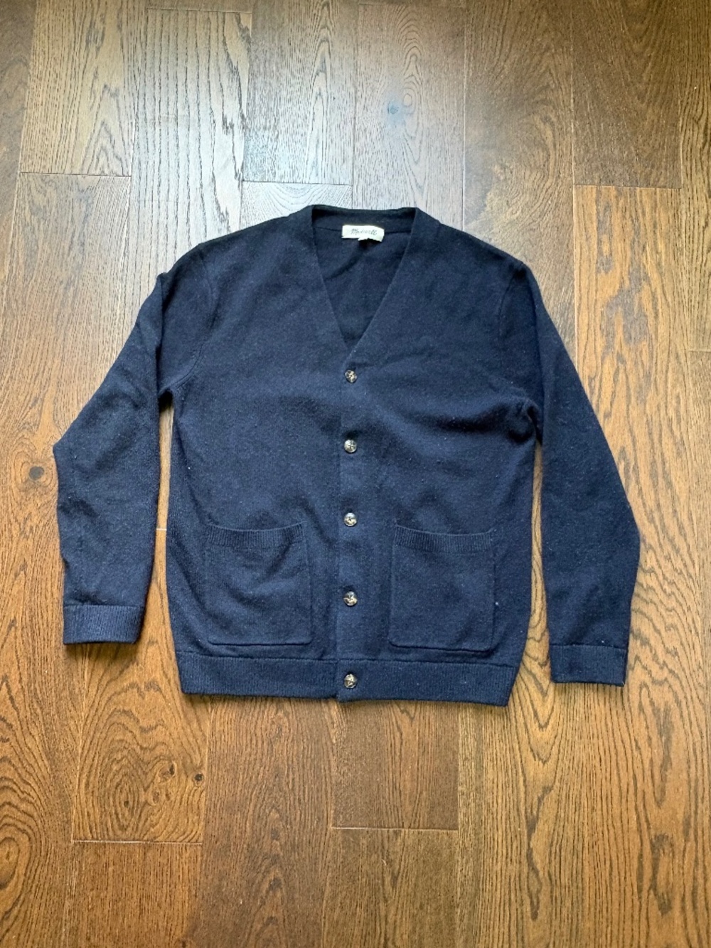 Mens Madewell Navy Blue Cardigan